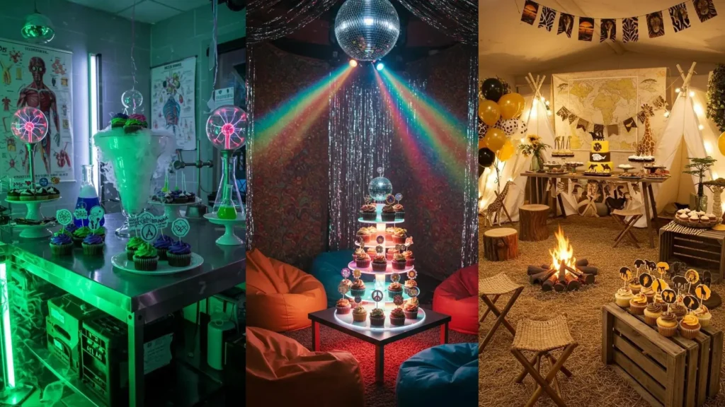 Inspiradoras ideas de decoración de cupcakes con 33 toppers personalizados para cumpleaños temáticos.
