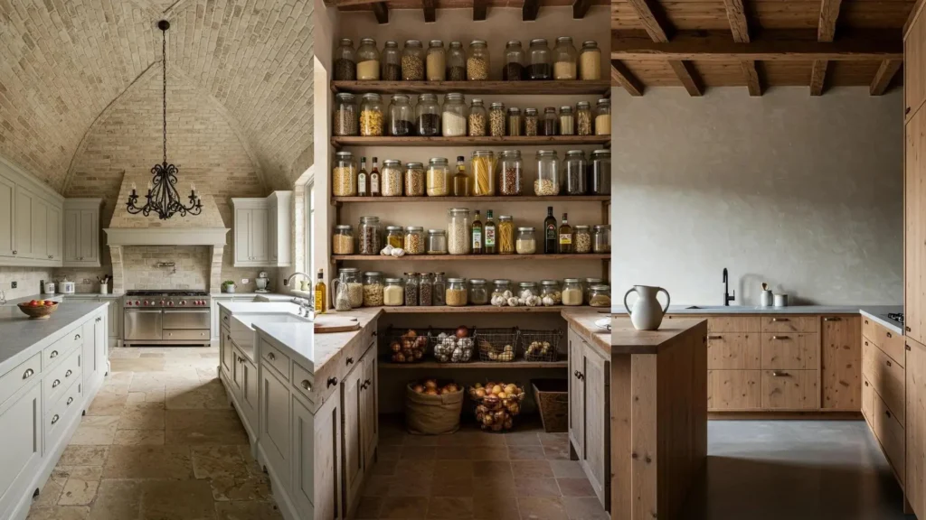 Impresionantes cocinas rústicas italianas de diseño toscano, con ladrillo, madera y despensa. Para amantes del buen gusto.