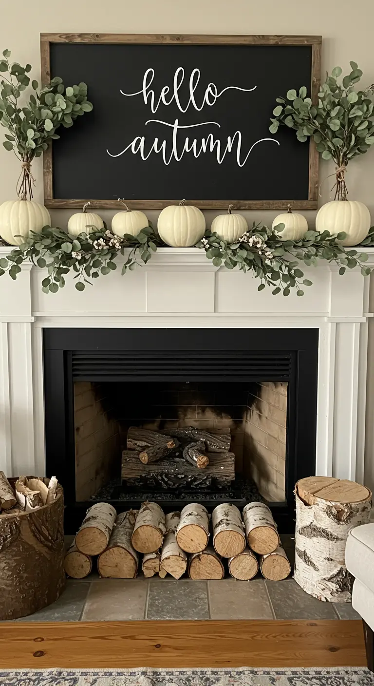 Repisa blanca con un cartel de