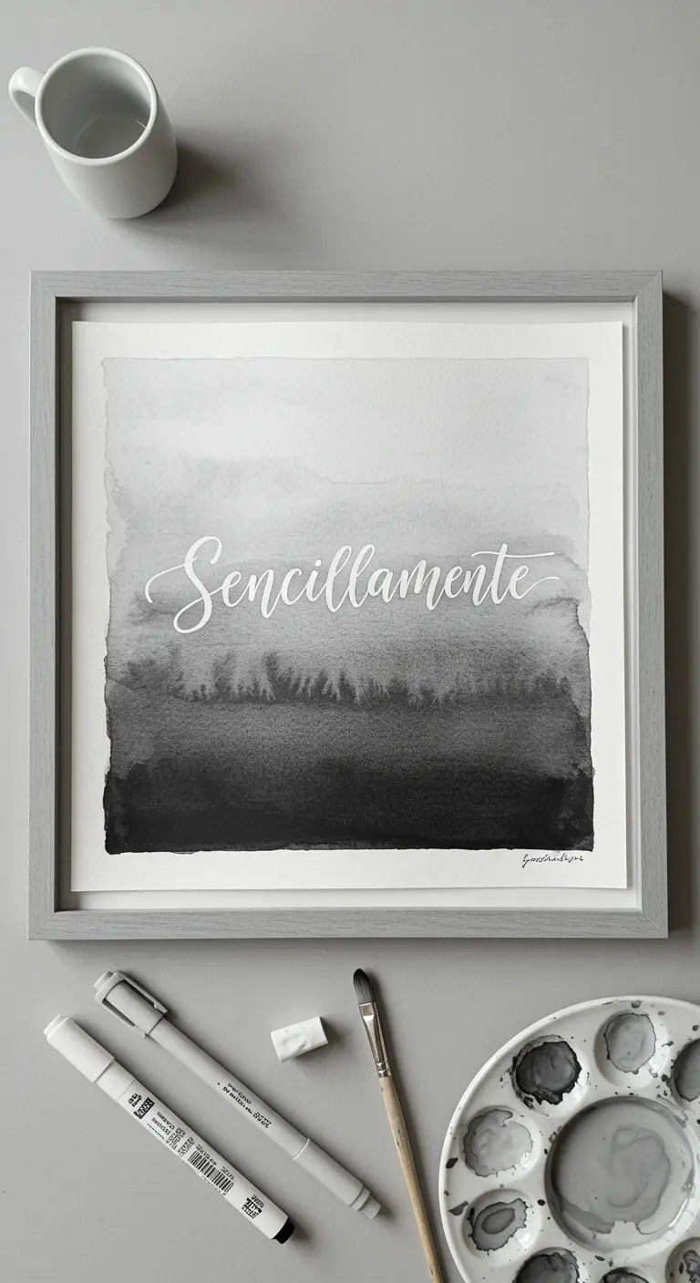 Cuadro con la palabra