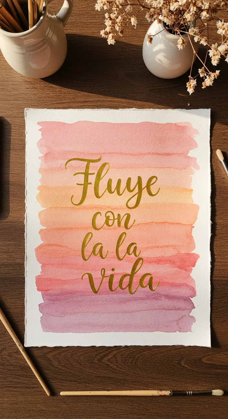 Lámina con la frase